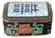 Mid 20th Century Porcelain Shard Lacquered Wood Trinket Box For Sale