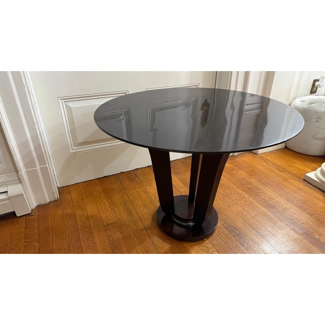 Art Deco Barbara Barry Gueridon Mahogany Side Table for Baker Furniture For Sale - Image 3 of 12