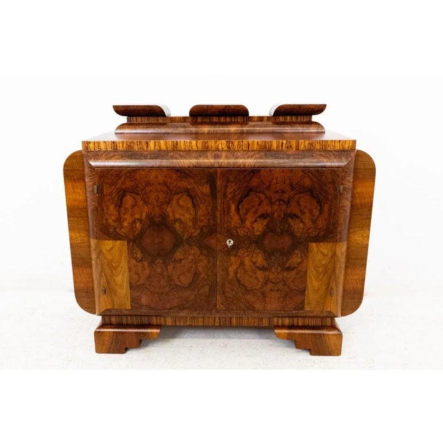 Vintage Polish Walnut Chest of Drawers, 1940s For Sale - Image 3 of 7