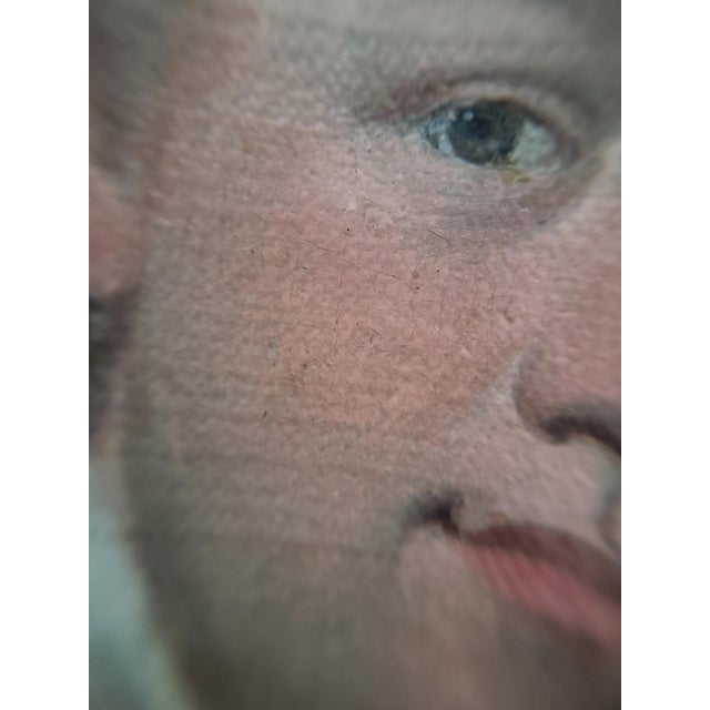 19th Century Antique Oil Painting Portrait of a Handsome 18th Century British Gentleman For Sale - Image 5 of 16