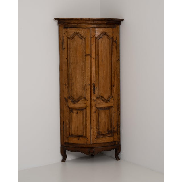 Wood Louis XV Corner Cabinet For Sale - Image 7 of 14