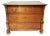 Mid 18th Century Solid Pine Three Drawer Chest on Bun Feet For Sale