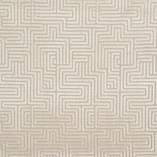Schumacher Lisboa Velvet Fabric in Moonstone For Sale