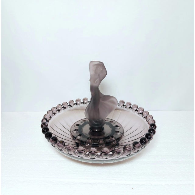 Vintage Art Deco Purple Glass Bowl by Josef Inwald, 1950s For Sale - Image 15 of 15