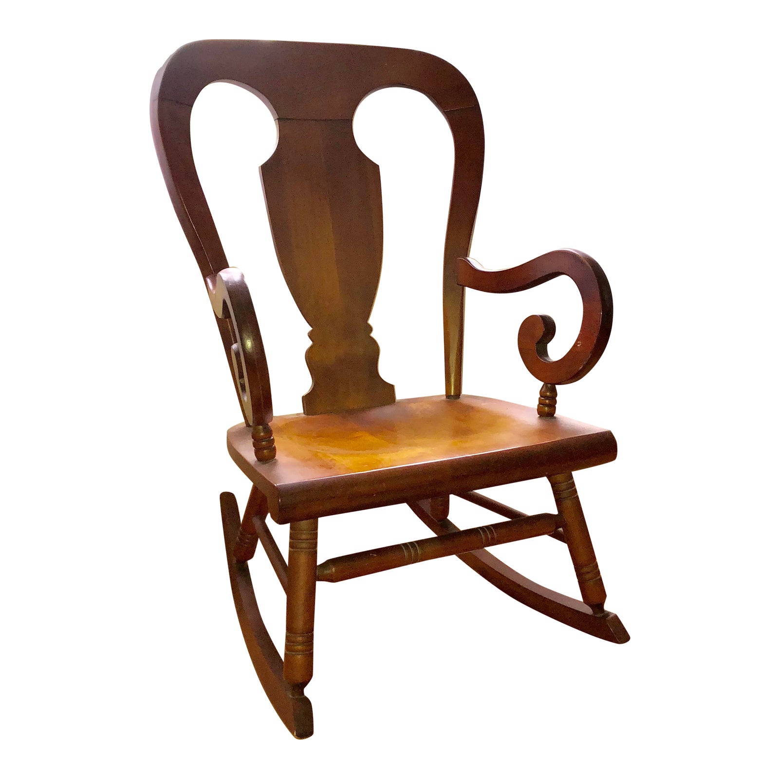 Tell City Balloon Back Rocking Chair Chairish