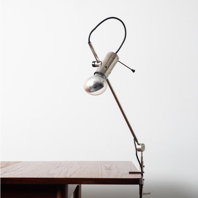 Clamp Table Lamp 255 by Tito Agnoli for O-Luce, 1950s For Sale - Image 9 of 15