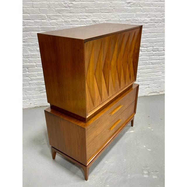Amazing Mid Century Modern "Diamond" Dresser by Albert Parvin, C. 1960's For Sale - Image 4 of 11