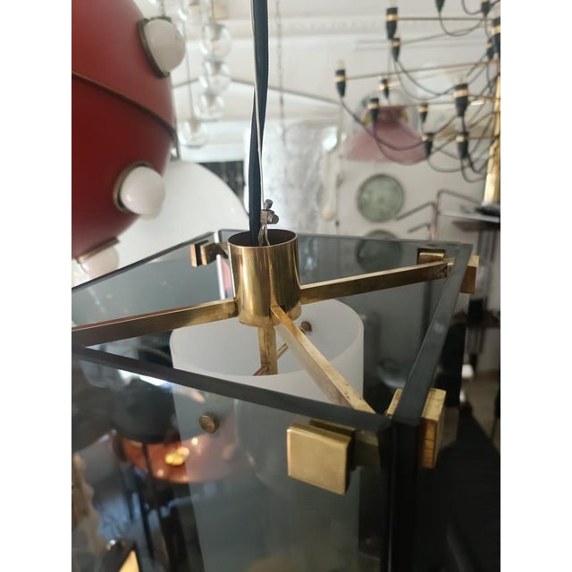 Metal Mod.2211 Chandelier by Max Ingrand for Fontana Arte, Italy, 1960s For Sale - Image 7 of 11