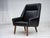 Danish Highback Armchair in Black Leatherette and Teak, 1970s For Sale - Image 17 of 18
