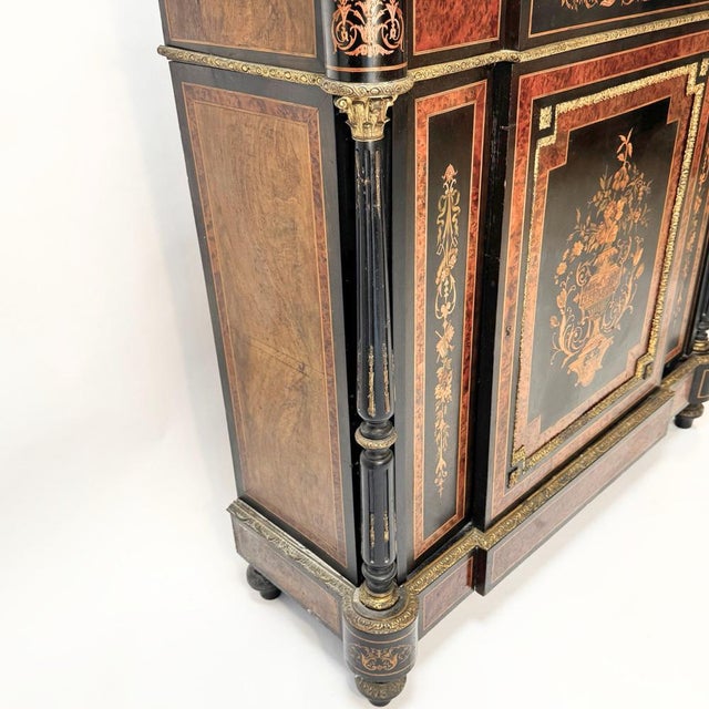 Black Antique Napoleon III French Sideboard For Sale - Image 8 of 9