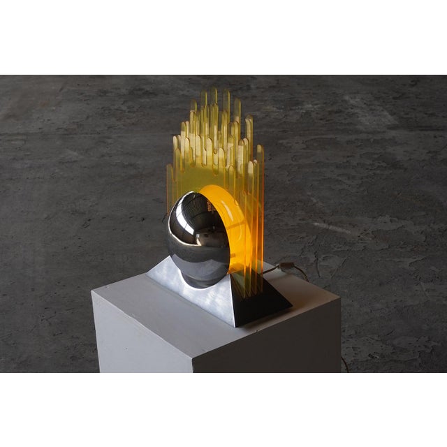 Sfera Table Lamp by Sergio Giobbi and Patrizia Innocenti for Metalmobili, Italy, 1970s, in Very Good conditions. Designed...