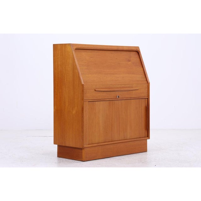 Mid-Century Danish Secretary in Teak by Bernhard Petersen For Sale - Image 18 of 18
