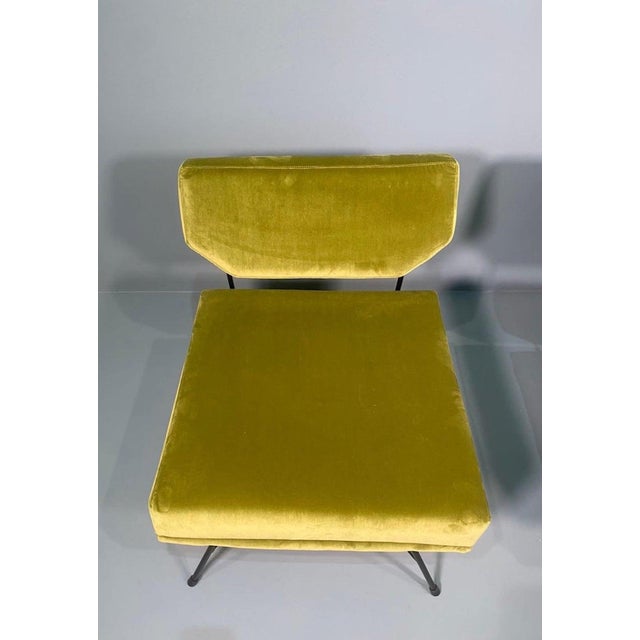 Rare pair of original vintage "Elettra" lounge chairs by the famous innovative architecture firm BBPR, Gianluigi Banfi,...