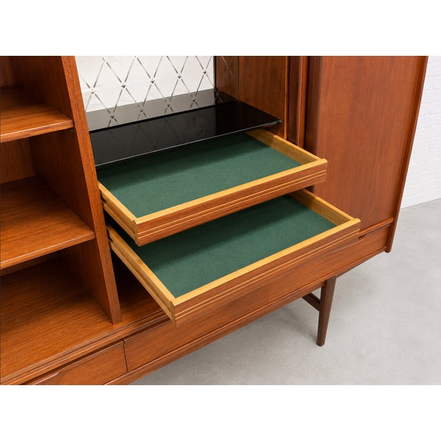 Large Danish Mid Century Modern Teak Credenza / Sideboard, by e.w. Bach, C. 1960's For Sale - Image 9 of 14