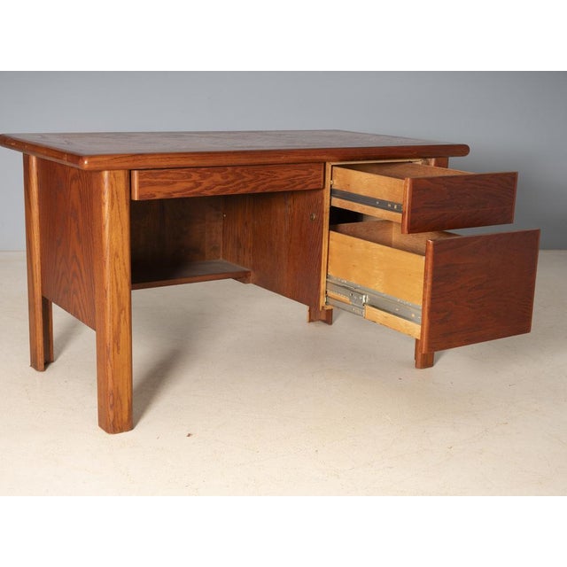 Mid-Century Modern Desk with Task Chair, United States, 1970s, Set of 2 For Sale - Image 3 of 11