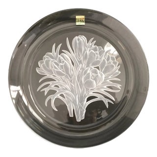 Hoya Crystal Flower of the Month Crocuses Youthful Gladness Plate For Sale