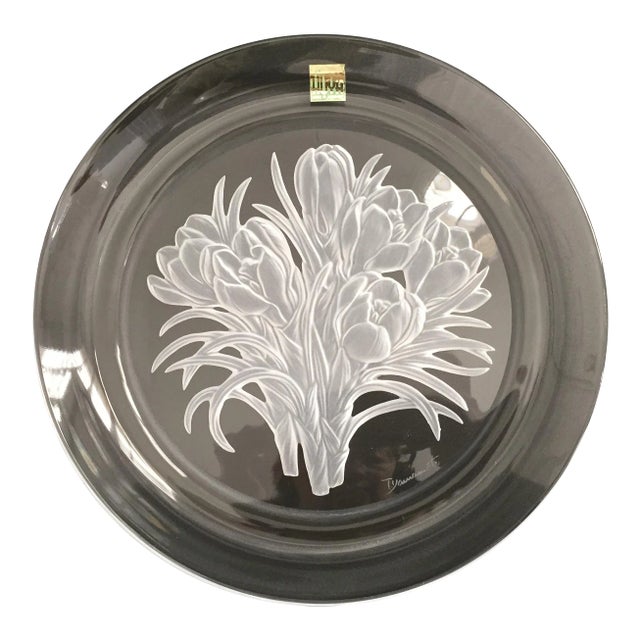 Hoya Crystal Flower of the Month Crocuses Youthful Gladness Plate For Sale