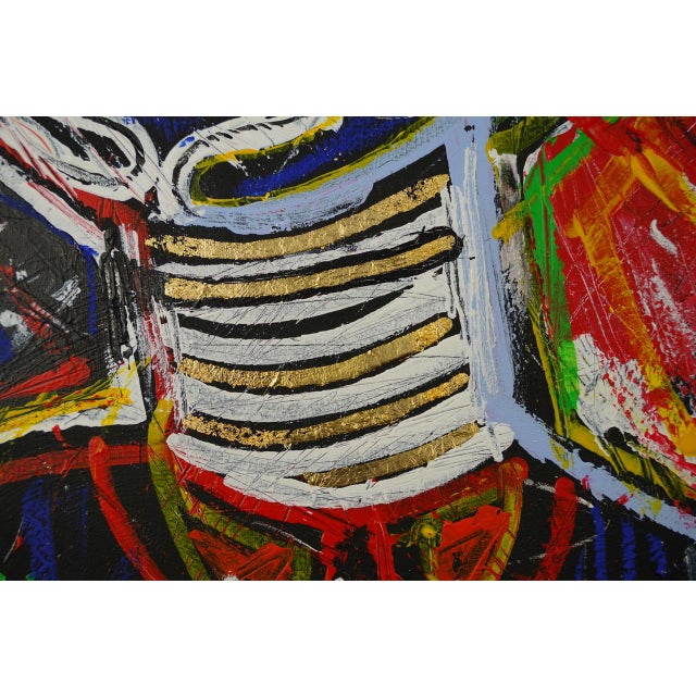 "Back to Source: We All From Africa" Contemporary Neo-Expressionist Painting by Sax Berlin For Sale - Image 4 of 6