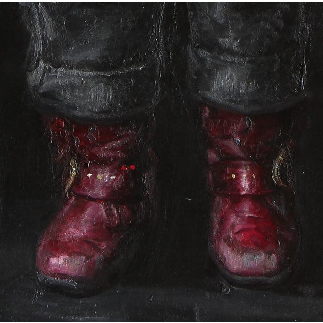 Early 21st Century Wei Yi 魏艺, Zhang Chunhua from Childhood, Larger Than Life, 2010, Oil on Canvas For Sale - Image 5 of 7