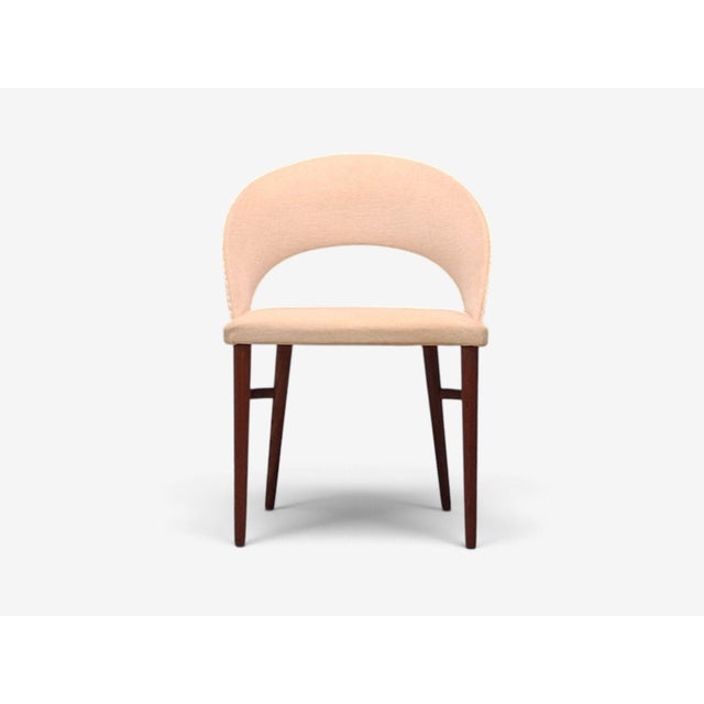 Bertil Fridhagen, Swedish Modern, Vanity Chair, Wood, Upholstery, Sweden, 1960s For Sale - Image 4 of 12
