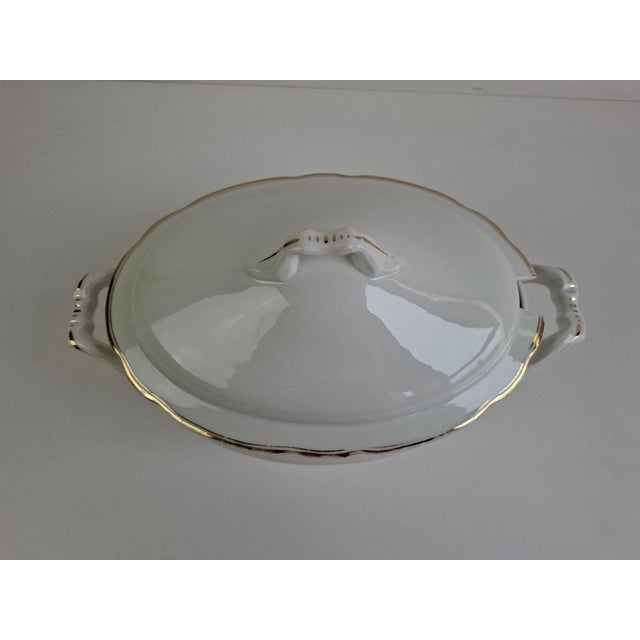 Art Deco Porcelain Soup Tureen by Duchcov Eduard Eichler, Czechoslovak, 1930s For Sale - Image 16 of 18