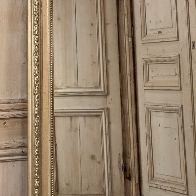 19th Century French Louis XVI Transitional Gilded Mirror For Sale - Image 10 of 16