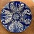 Spanish Antique Andalusian Ceramic Blue & White Glaze Wall Plate From Fajalauza (Granada) Spain For Sale - Image 3 of 12