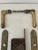 Antique Boho door handles and lock mechanism. Made in 1940 in brass.