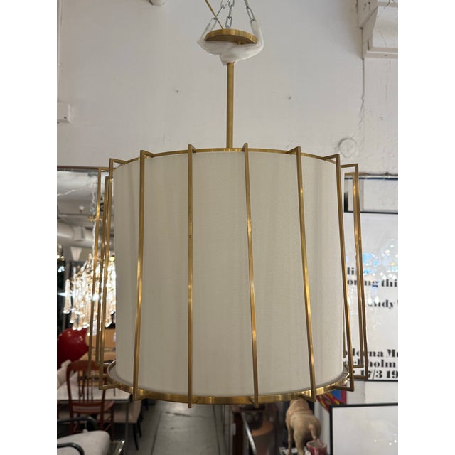 2010s Barbara Barry for Visual Comfort & Co. Carousel Drum Lantern Pendant For Sale - Image 5 of 15
