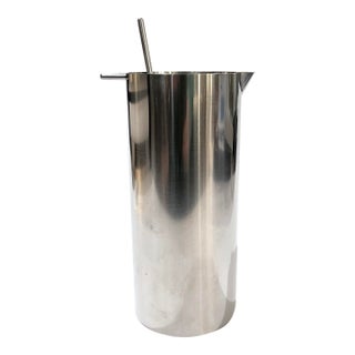 Late 20th Century Stelton Cylinda Martini Mixer With Stirrer Spoon by Arne Jacobsen For Sale