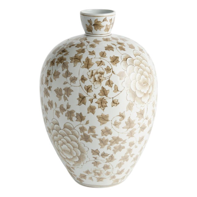 Province Lotus Bottle Vase For Sale