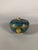 A Chinese cloisonné bronze box, Jiaqing period, 19th century , cloisonné on a blue ground with floral motifs. The handle...