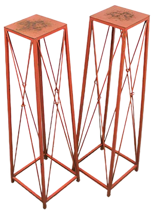 Vintage Metal Stands, Set of 2