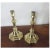 Antique 18th Century French Baroque Brass Candlesticks - a Pair For Sale - Image 9 of 11
