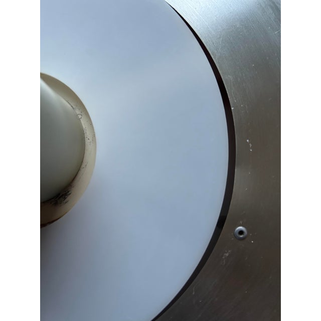 Tiered Aluminum Pendant Lamp with Glass Diffuser, Denmark, 1970s For Sale - Image 12 of 13