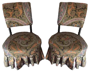 Set of Antique Napoleon III Style Children's Chairs