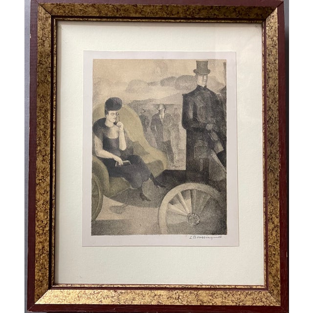 20th Century French Signed Belle Epoque Etching For Sale - Image 7 of 7