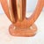 Mid-Century Modern Vintage Mid-Century Modern Oak & Brass Sculptural Table Lamp — Cutout Base, Abstract Harp Shape For Sale - Image 3 of 7