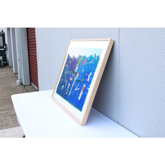 1980's Val Rossman Neighbors Abstract Expressionism Pastel Artwork One-of-a-Kind For Sale In New York - Image 6 of 17