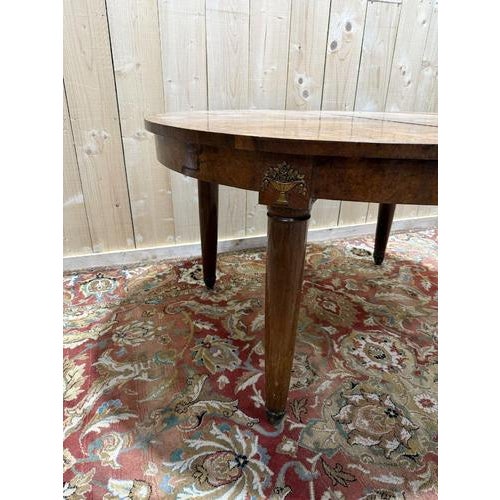 Brown Art Deco Oval Dining Table For Sale - Image 8 of 10