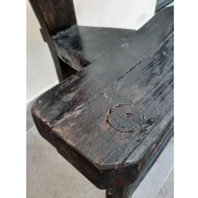 Wood Milking Chair, 1980s For Sale - Image 6 of 15