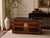 Handmade Attributed Maitland-Smith Chinoiserie Bamboo Trunk Chest With Hand-Painted Panels For Sale - Image 12 of 12