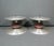 Mid-Century Aluminum & Wood Pricket Candlestick Pair, Scandinavian Modern, 9.75in Diameter For Sale - Image 4 of 9