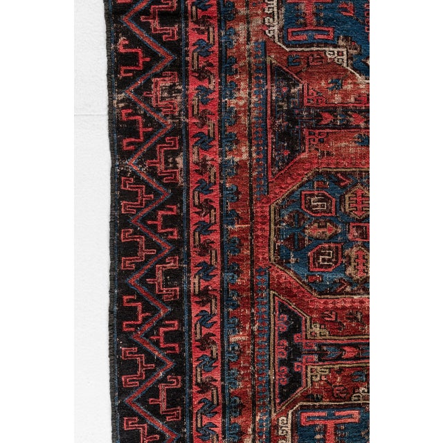 Antique Soumak Scatter Rug For Sale - Image 9 of 11