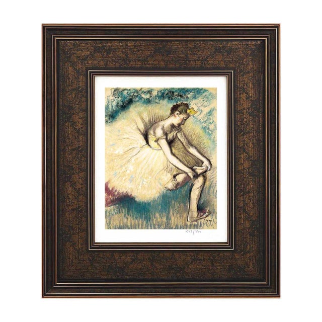 Artist: Edgar Degas Country: France Title: Danseuse attachant sa chaussure Medium: Giclees Marks: Limited Edition...