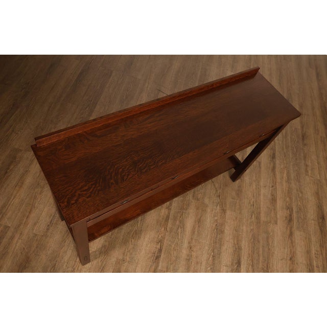 Stickley Stickley Mission Collection Oak Console Table Server For Sale - Image 4 of 18