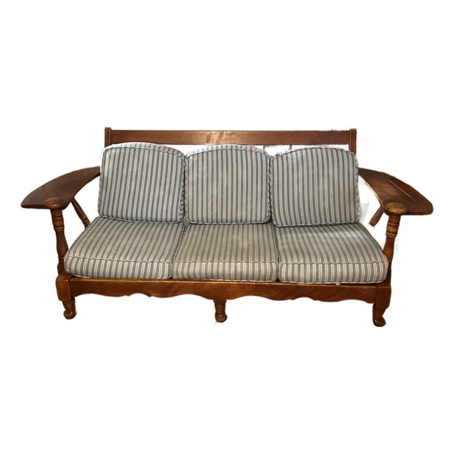 1940s Paddle Arm Cushman Colonial Creations Sofa For Sale