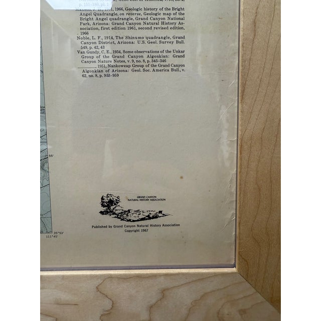 1967, Framed Vintage Preliminary Geologic Map of the Grand Canyon and Vicinity, Arizona For Sale - Image 4 of 12