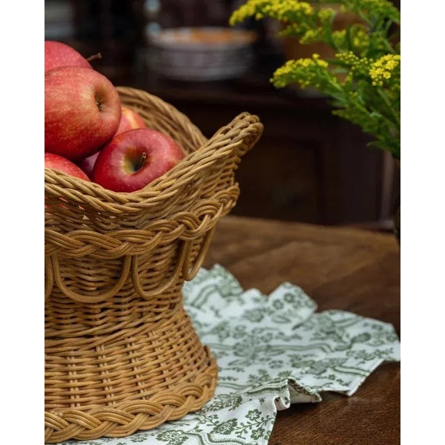 Sharland England Rattan Amandine Fruit Bowl For Sale - Image 4 of 4