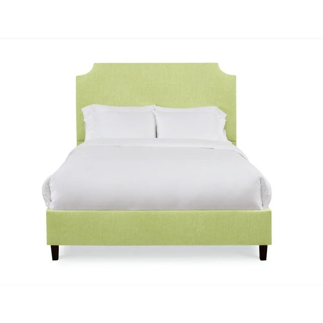 Casa Cosima Reagan California King Bedframe, Apple Linen For Sale - Image 4 of 4